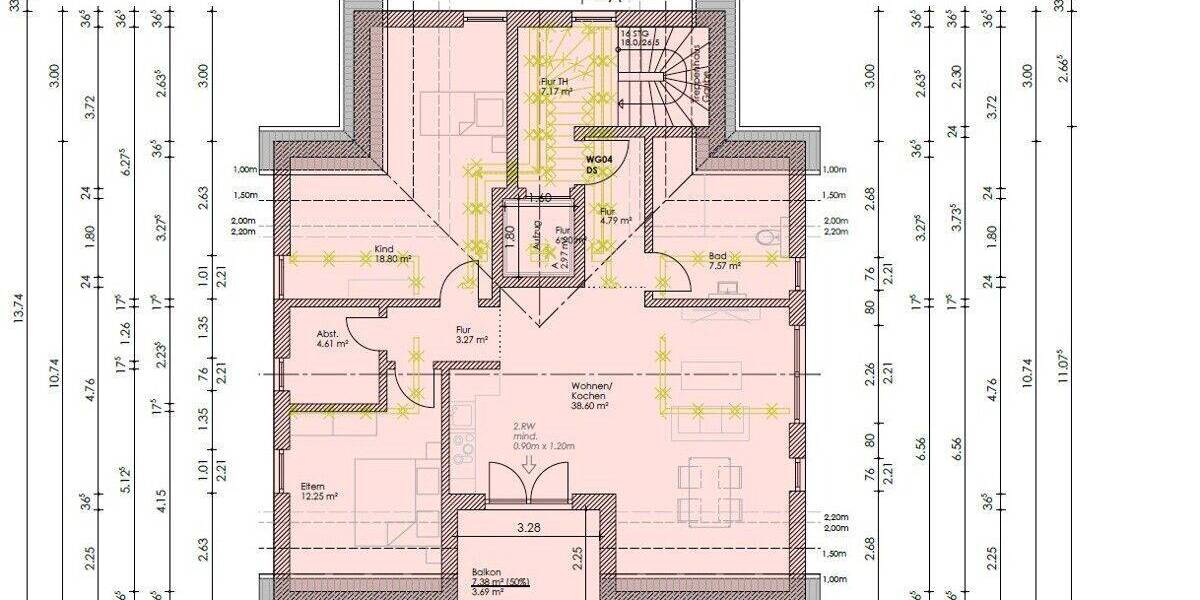 Etagenwohnung Achim - 3 Zimmer, 93 m&sup2;, 398.000&euro; | Angebot:26834581