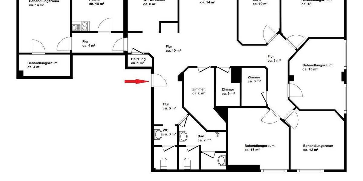 Gewerbeobjekt Bremen Hastedt - 1 Zimmer, 162 m&sup2;, 1.377&euro; | Angebot:25801282