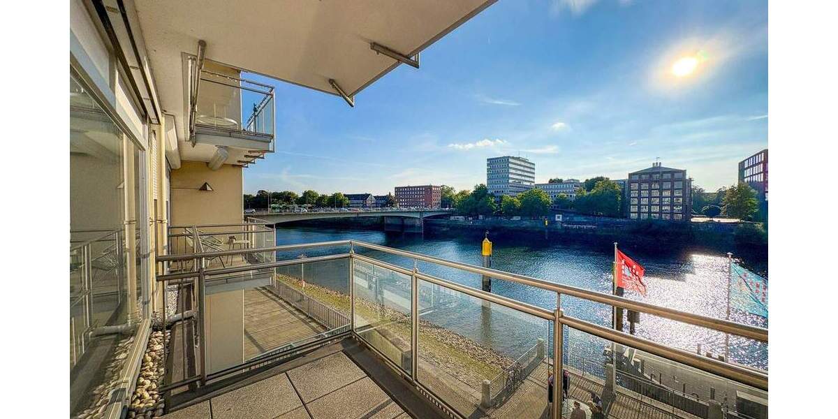 City Repräsentative Gewerbefläche mit Blick auf die Weserpromenade - Arbeiten in Bremer Toplage 1 zimmer