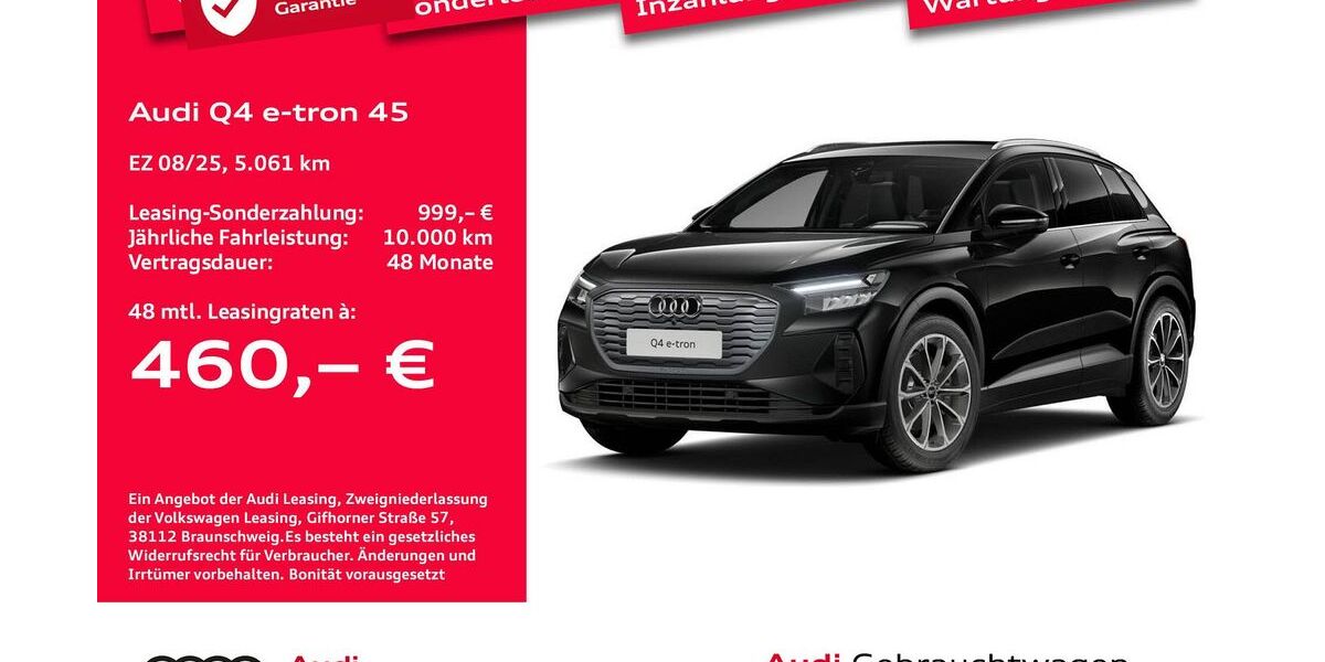 Audi Q4 e-tron 5.061 km 45.847 &euro; Bremen 28207
