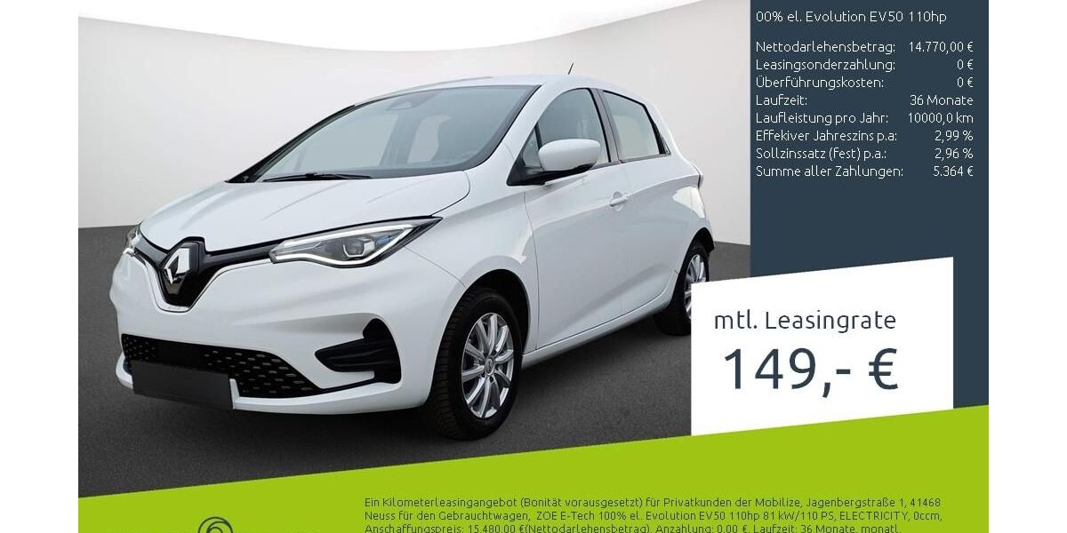 Renault ZOE 29.160 km 14.770 &euro; Stuhr 28816