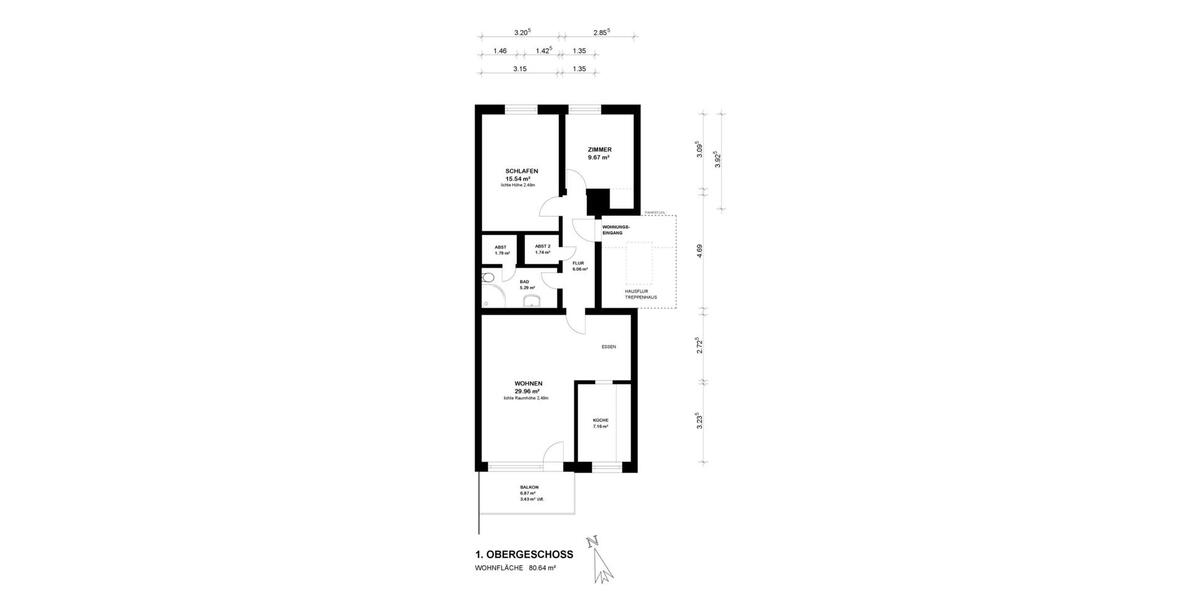 Etagenwohnung Bremen Blumenthal - 3 Zimmer, 80 m&sup2;, 163.000&euro; | Angebot:27741499