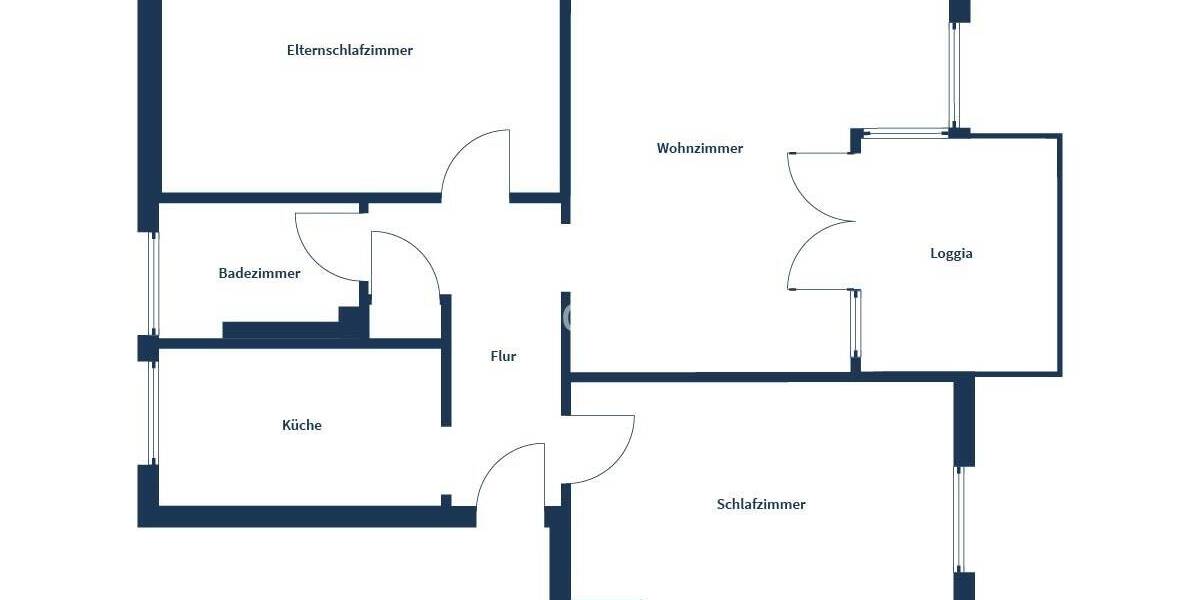 Etagenwohnung Bremen Kirchhuchting - 3 Zimmer, 66 m&sup2;, 125.000&euro; | Angebot:26569974