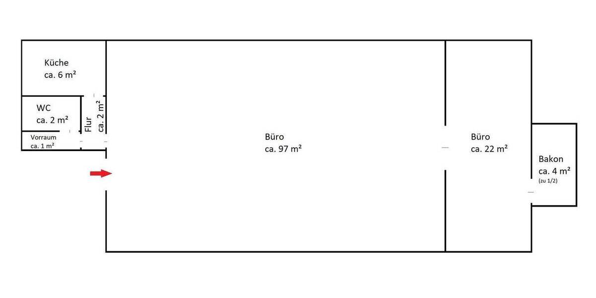 Gewerbeobjekt Bremen Neuenland - 2 Zimmer, 132 m&sup2;, 1.140&euro; | Angebot:26817074
