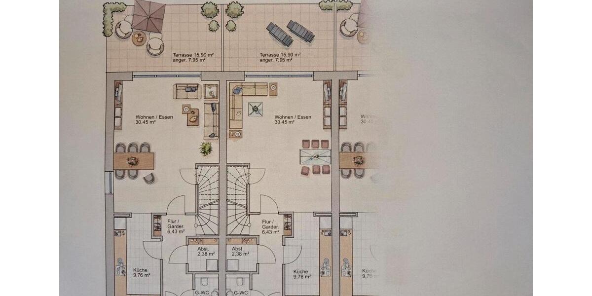 Reihenhaus Weyhe - 5 Zimmer, 141 m&sup2;, 1.750&euro; | Angebot:25563795