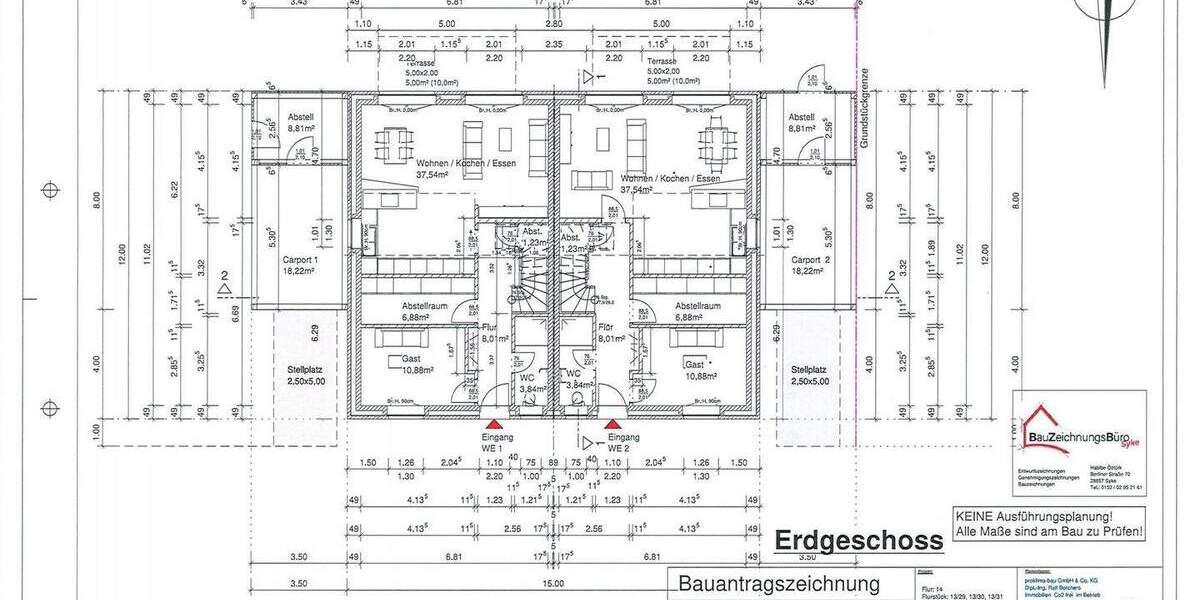 Doppelhaushälfte Stuhr Groß Mackenstedt - 5 Zimmer, 140 m&sup2;, 495.000&euro; | Angebot:25248205