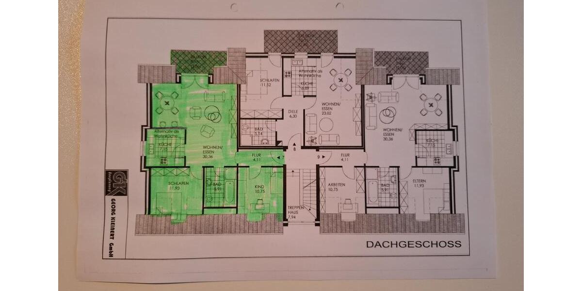 Dachgeschoßwohnung Weyhe - 3 Zimmer, 75 m&sup2;, 268.000&euro; | Angebot:24523896