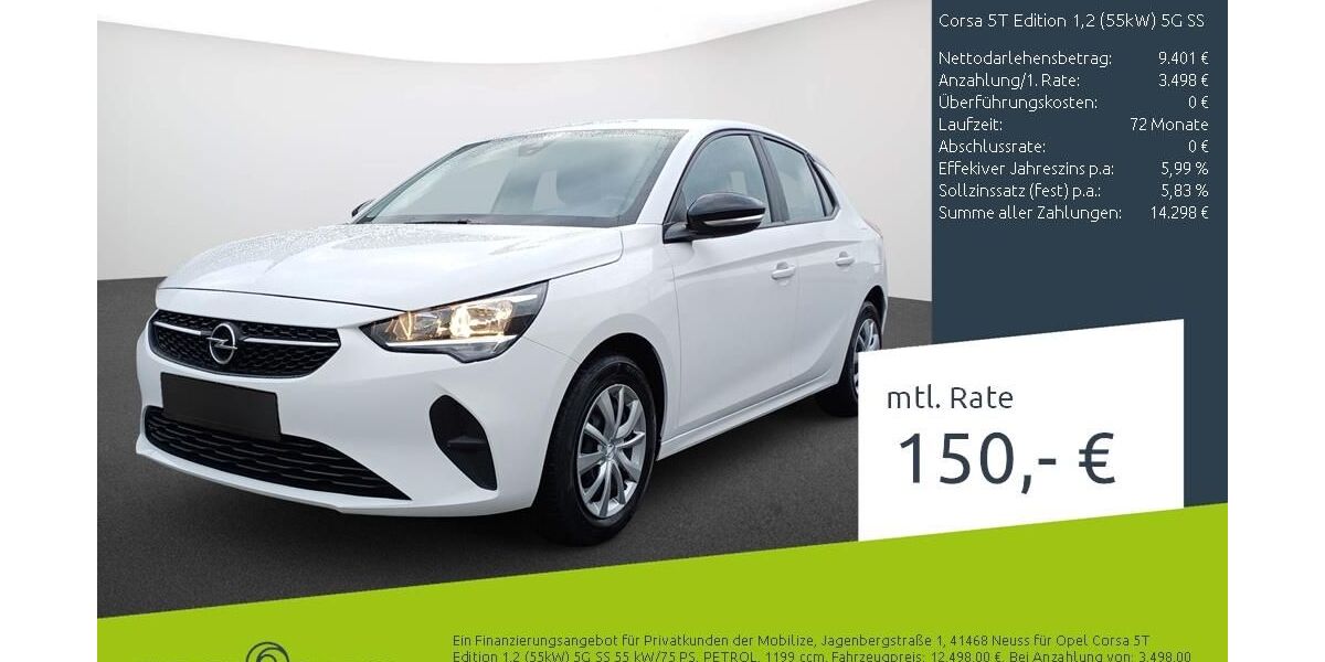 Opel Corsa 21.685 km 12.389 &euro; Stuhr 28816