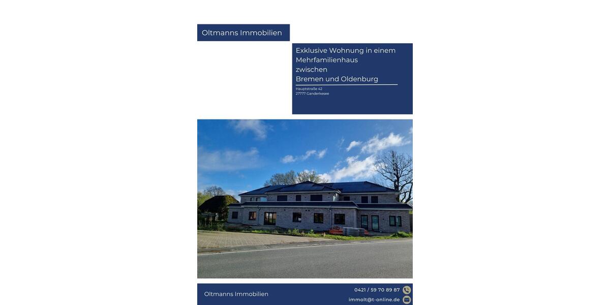 Erdgeschoßwohnung Ganderkesee - 4 Zimmer, 120 m&sup2;, 1.486&euro; | Angebot:25383150