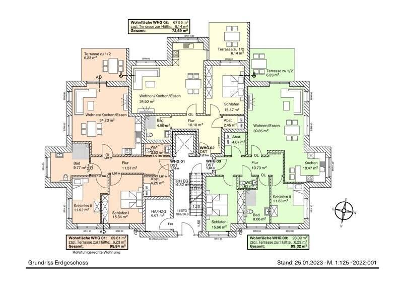 Etagenwohnung Stuhr Brinkum - 2 Zimmer, 73 m&sup2;, 273.000&euro; | Angebot:25743591