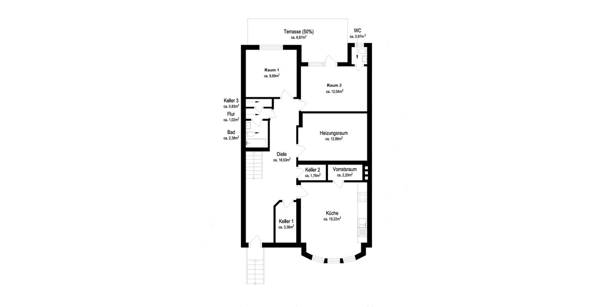 Einmalige Chance in Schwachhausen: Traumhaftes Stadthaus mit Sonnengarten–Potenzial zur echten Perle - Reihenhaus Bremen Schwachhausen | Angebot:27323387