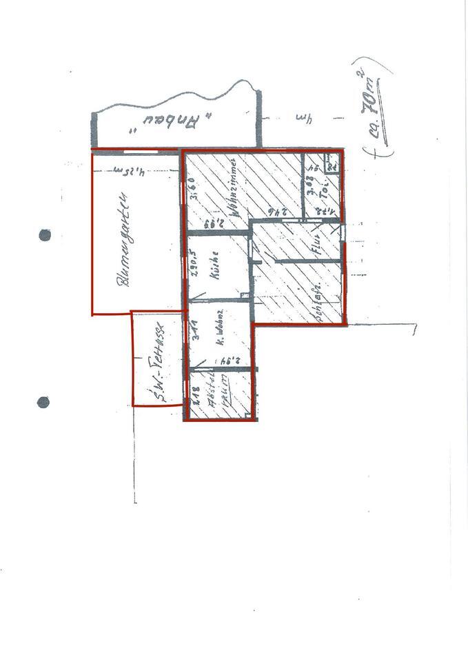 Kleines Reihenmittelhaus mit 3,5 Zimmern und Garage in Achim-Borstel