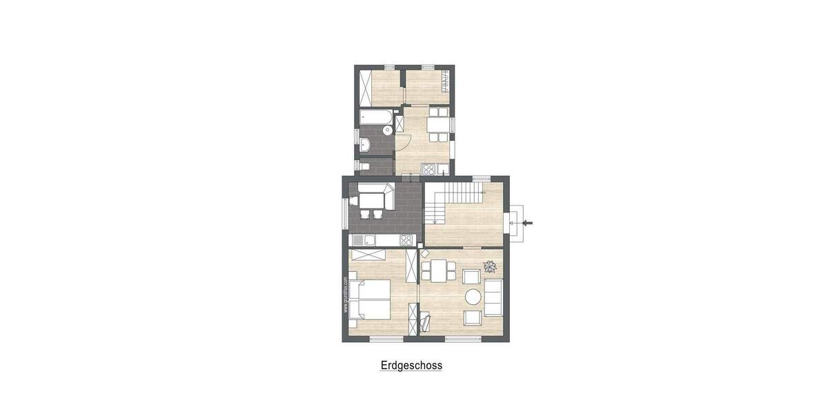 Einfamilienhaus Schwanewede Neuenkirchen - 3 Zimmer, 110 m&sup2;, 1.200&euro; | Angebot:24484317