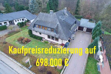 Wohnen und Arbeiten unter einem Dach +2.500 m² Waldgrundstück Sauna+Holzhäuschen Wintergarten+Kamin - Haus Syke Lindhof | Angebot:24213006