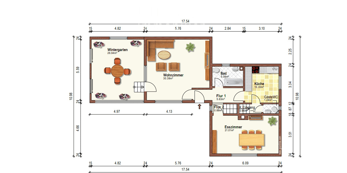Einfamilienhaus Ritterhude - 4 Zimmer, 122 m&sup2;, 259.000&euro; | Angebot:26156496