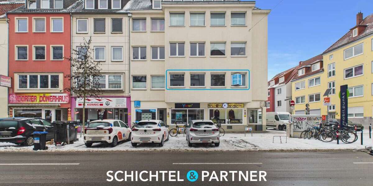 Etagenwohnung Bremen Findorff - 3.5 Zimmer, 94 m&sup2;, 249.900&euro; | Angebot:26030177