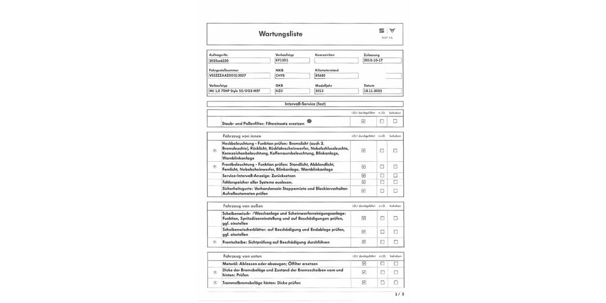 Seat Mii 85.680 km 5.999 &euro; Langwedel 27299