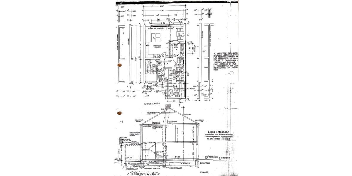 Reihenhaus Bremen Huchting - 4 Zimmer, 108 m&sup2;, 249.000&euro; | Angebot:24593017