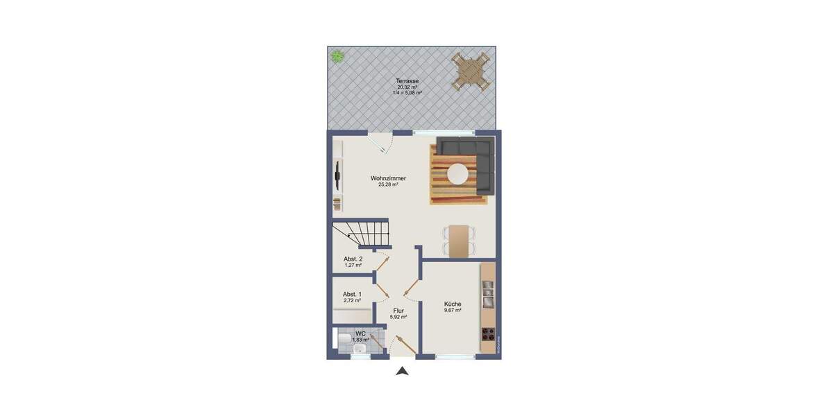 Reihenendhaus Bremen Oberneuland - 5 Zimmer, 117 m&sup2;, 369.000&euro; | Angebot:25734530