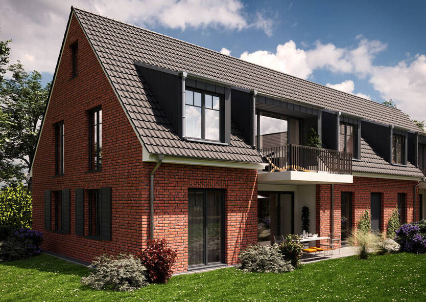 Hochwertige Drei-Zimmer-Neubauwohnung mit Terrasse & Gartenanteil 3 zimmer