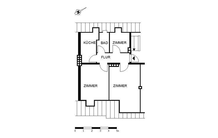 Dachgeschoßwohnung Bremen Findorff - 2.5 Zimmer, 55 m&sup2;, 560&euro; | Angebot:24873971