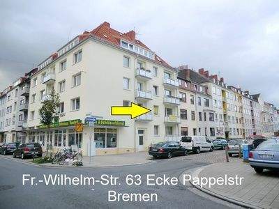 Etagenwohnung Bremen Hohentor - 3 Zimmer, 64 m&sup2;, 845&euro; | Angebot:25628316