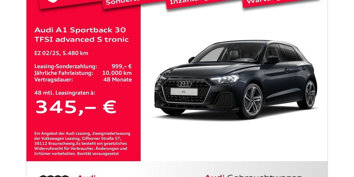 Audi A1 5.485 km 29.850 &euro; Bremen 28207