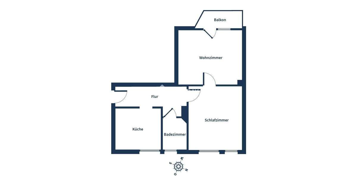 Etagenwohnung Delmenhorst Düsternort - 2 Zimmer, 43 m&sup2;, 72.000&euro; | Angebot:25699248