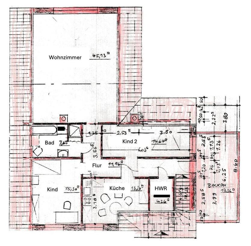 Großzügige 3-Zimmer-Wohnung zimmer