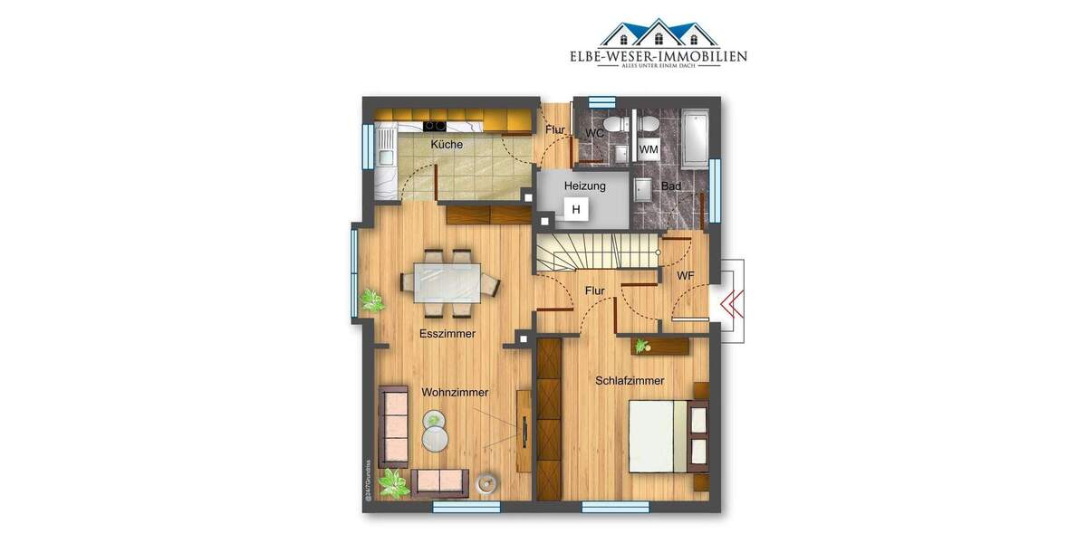 Einfamilienhaus Achim Baden - 6 Zimmer, 128 m&sup2;, 345.000&euro; | Angebot:25675484
