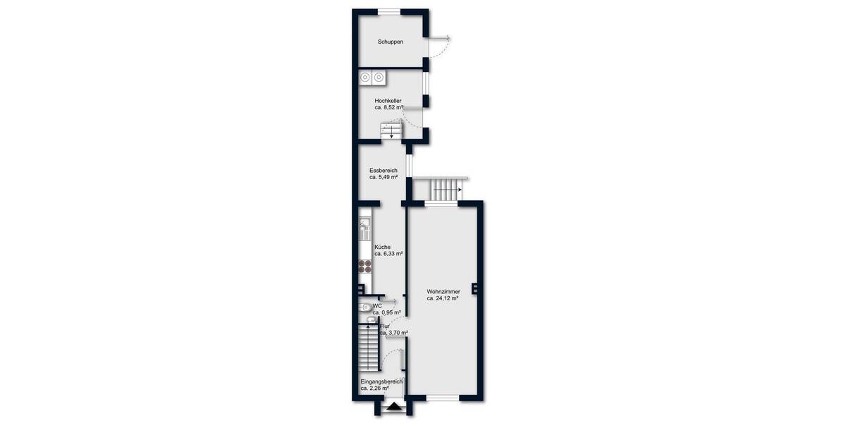 Doppelhaushälfte Bremen / Gröpelingen Ohlenhof - 5 Zimmer, 131 m&sup2;, 210.000&euro; | Angebot:26806867