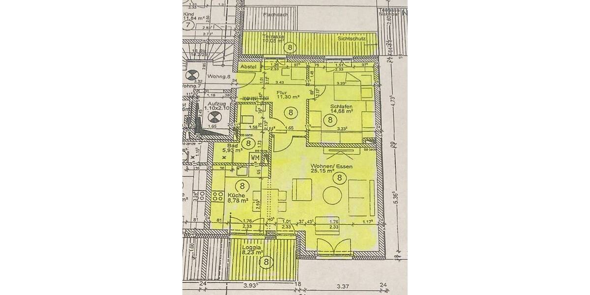 Etagenwohnung Bremen Regensburger Straße - 2 Zimmer, 74 m&sup2;, 1.005&euro; | Angebot:26290830