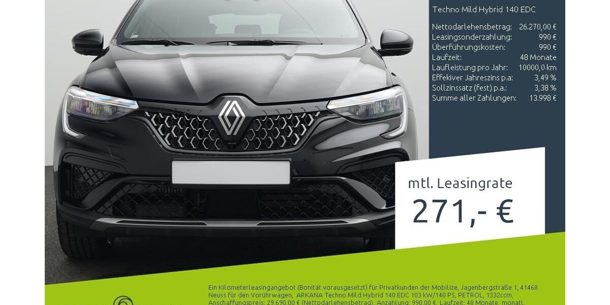 Renault Arkana 9.900 km 24.870 &euro; Stuhr 28816