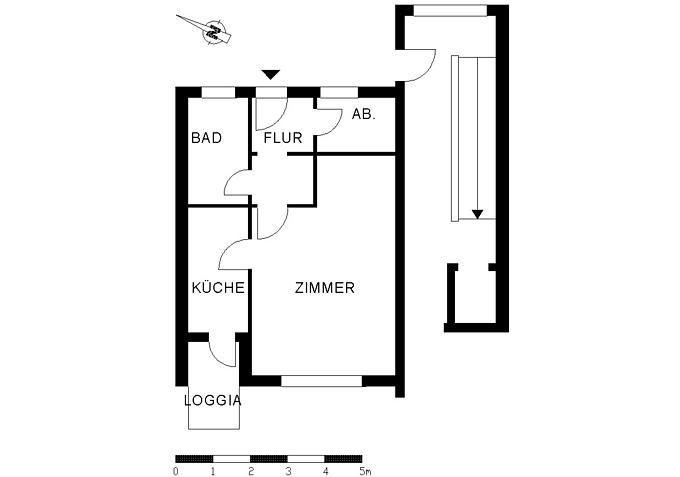 Gemütliches 1-Zimmer-Appartement mit Balkon - Nur für Senioren 1 zimmer