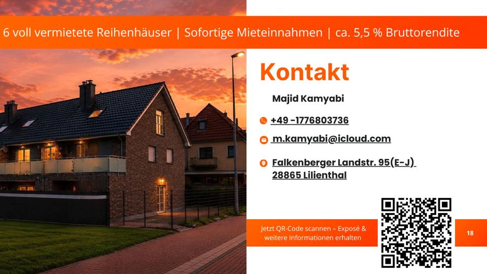 Reihenhaus Lilienthal - 5 Zimmer, 140 m&sup2;, 1.648.000&euro; | Angebot:27093075