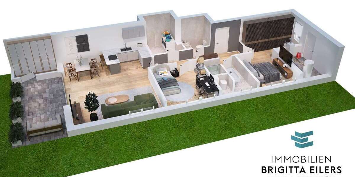 Etagenwohnung Achim - 3 Zimmer, 107 m&sup2;, 499.000&euro; | Angebot:26060384