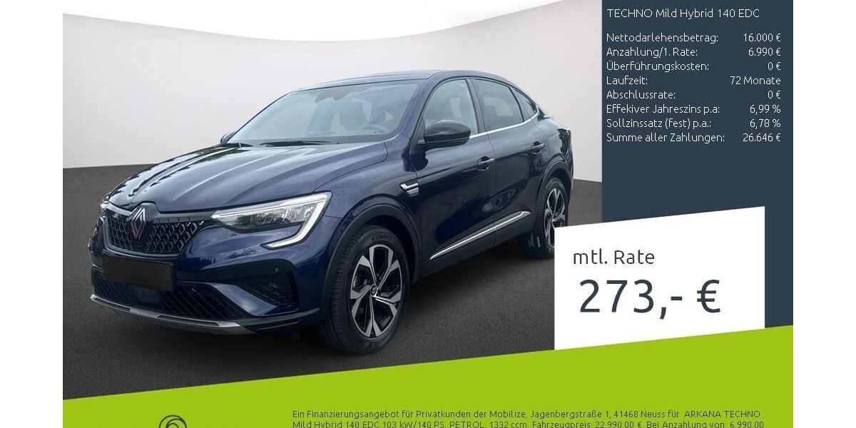 Renault Arkana 48.632 km 21.989 &euro; Stuhr 28816