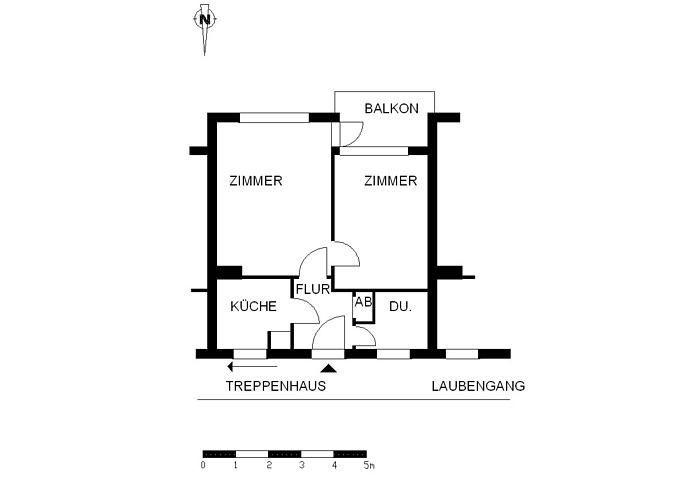 Erdgeschoßwohnung Bremen Hemelingen - 2 Zimmer, 42 m&sup2;, 424&euro; | Angebot:24919358