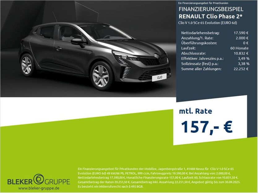 Renault Clio 2.500 km 16.490 € Bremen 28207