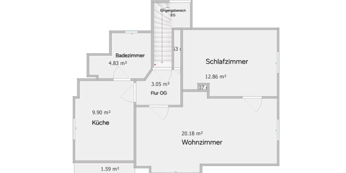 Dachgeschoßwohnung Stuhr - 2 Zimmer, 54 m&sup2;, 790&euro; | Angebot:25636306