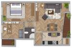 Frisch renovierte 3-Zi.-Whg., EBK, Balkon, Loggia, DG-Raum in zentraler Lage Bremen-Walle