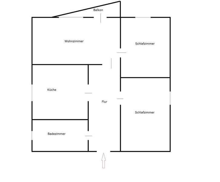 Helle 3-Zimmer-Wohnung zimmer
