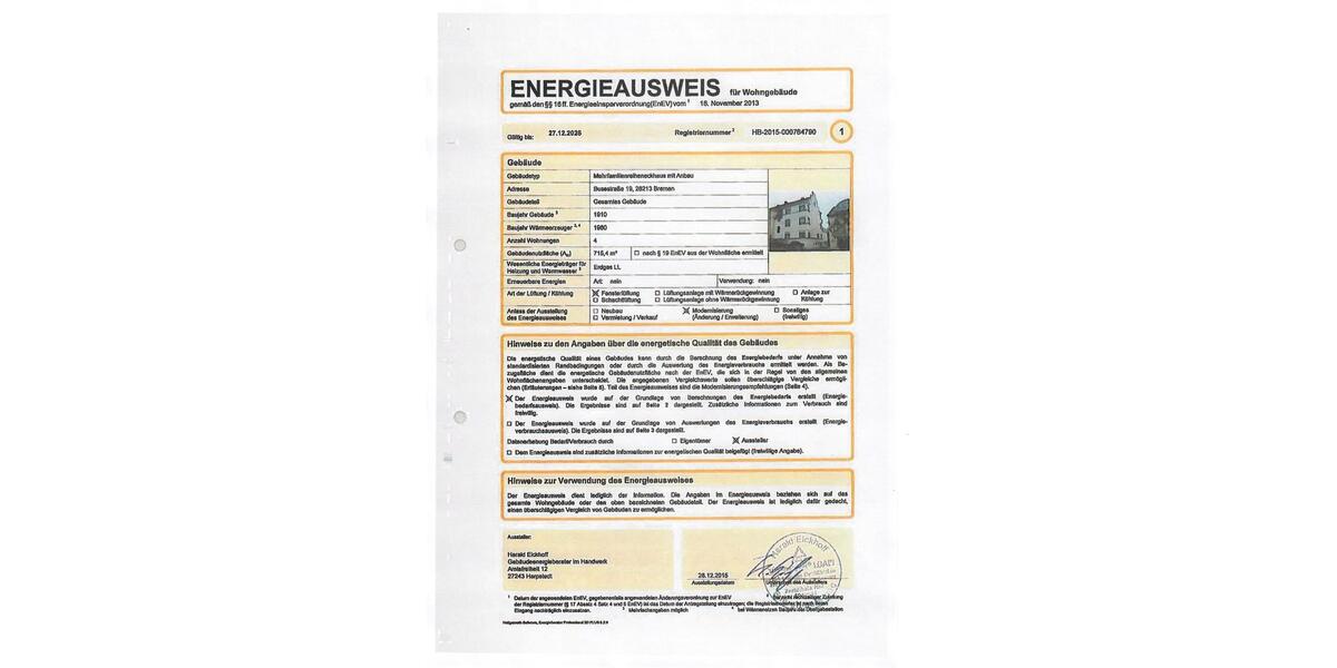 Dachgeschoßwohnung Bremen Schwachhausen - 2 Zimmer, 50 m&sup2;, 160.000&euro; | Angebot:25117810