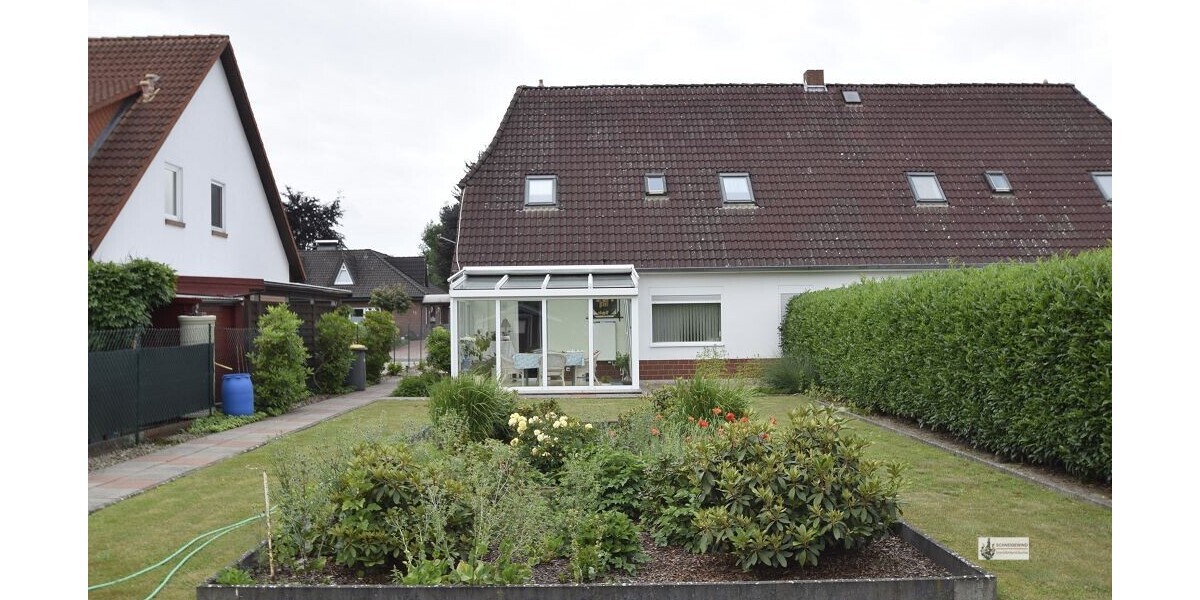 Großes modernisiertes EFH + EBK + Wintergarten + 3 Bäder mit 2 Stellplätzen vor dem Haus - Doppelhaushälfte Syke / Siedlung Gessel Gessel | Angebot:24213112