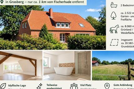 Haus Grasberg - 8 Zimmer, 198 m&sup2;, 1.782&euro; | Angebot:27610639