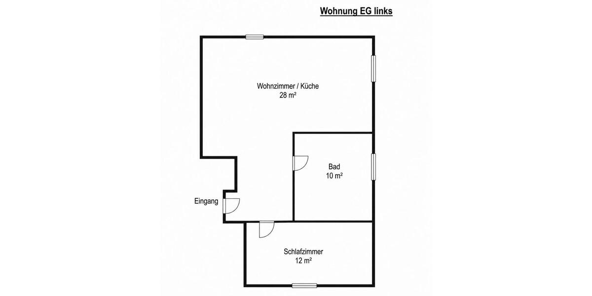Erdgeschoßwohnung Bremen Hemelingen - 2 Zimmer, 45 m&sup2;, 750&euro; | Angebot:26334863