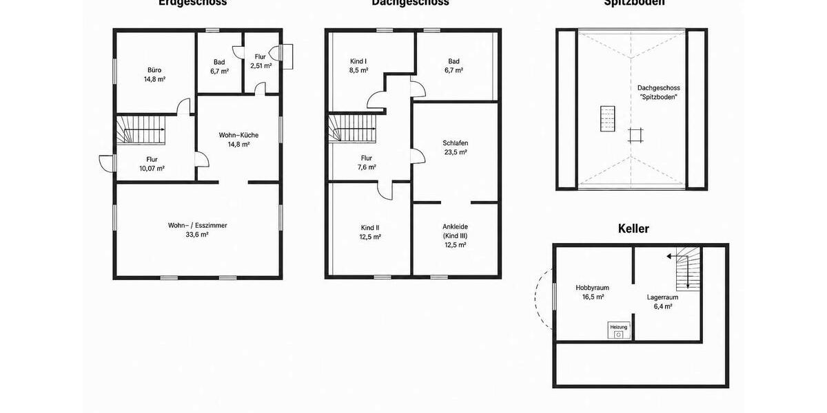 Einfamilienhaus Syke - 6 Zimmer, 140 m&sup2;, 369.000&euro; | Angebot:26913092