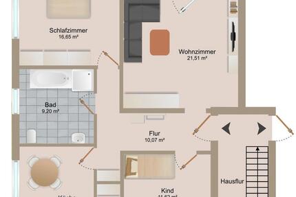 Wohnung Hambergen - 3 Zimmer, 82 m&sup2;, 163.500&euro; | Angebot:27113684