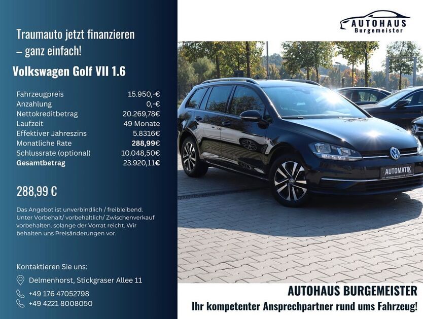 VW Golf 107.287 km 15.950 € Delmenhorst 27751