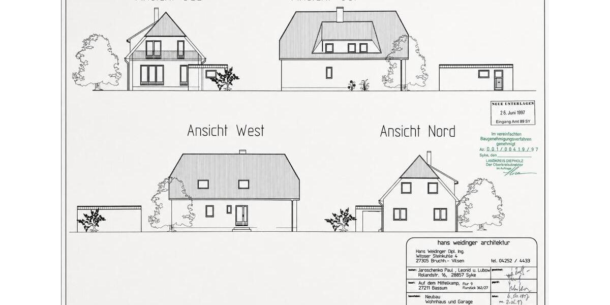 Mehrfamilienhaus, Wohnhaus Bassum - 6 Zimmer, 165 m&sup2;, 525.000&euro; | Angebot:26764545